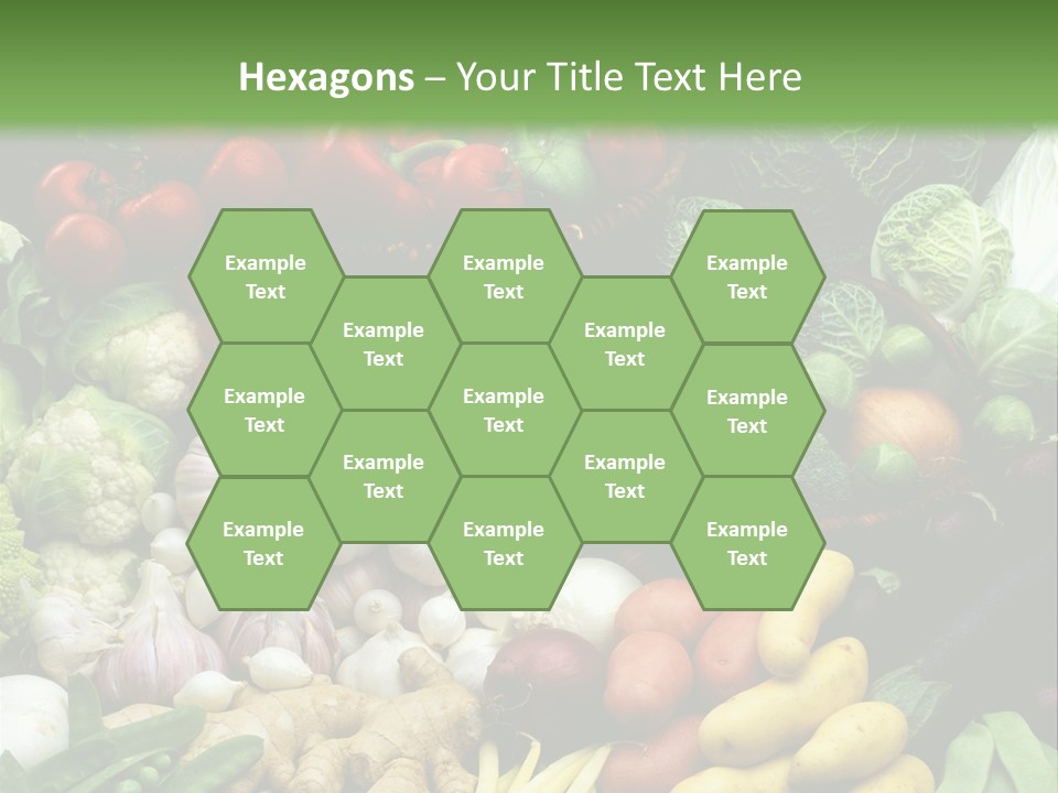 Aubergine Cauliflower Nutrition PowerPoint Template