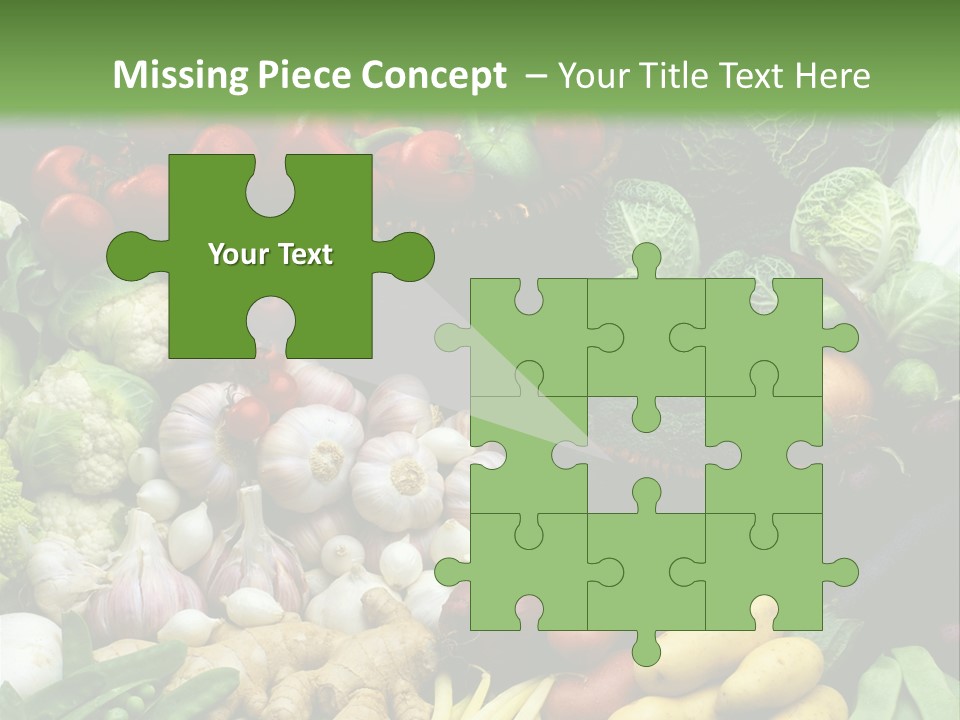 Aubergine Cauliflower Nutrition PowerPoint Template