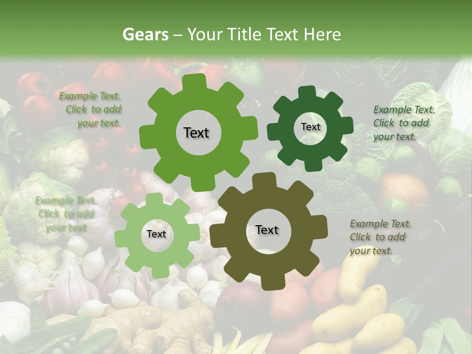 Aubergine Cauliflower Nutrition PowerPoint Template