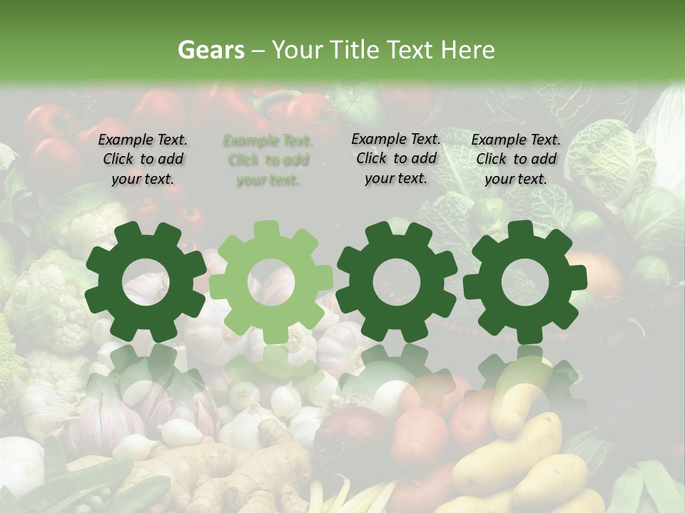 Aubergine Cauliflower Nutrition PowerPoint Template