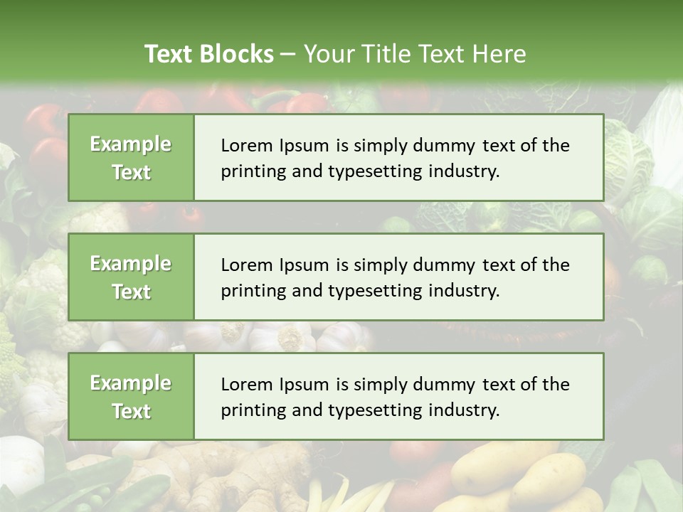 Aubergine Cauliflower Nutrition PowerPoint Template