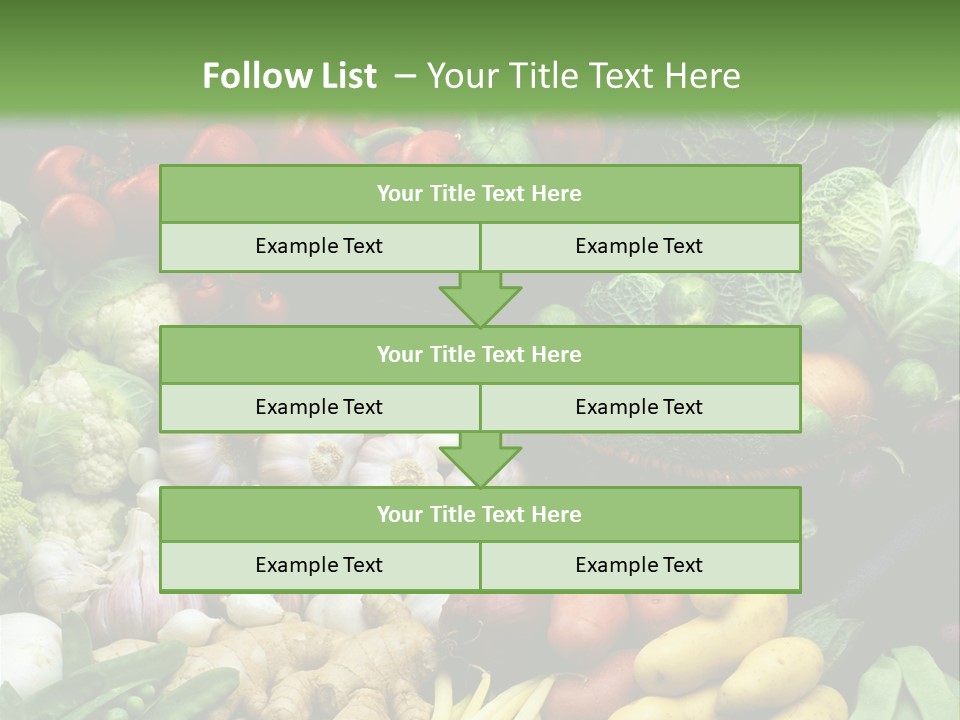 Aubergine Cauliflower Nutrition PowerPoint Template