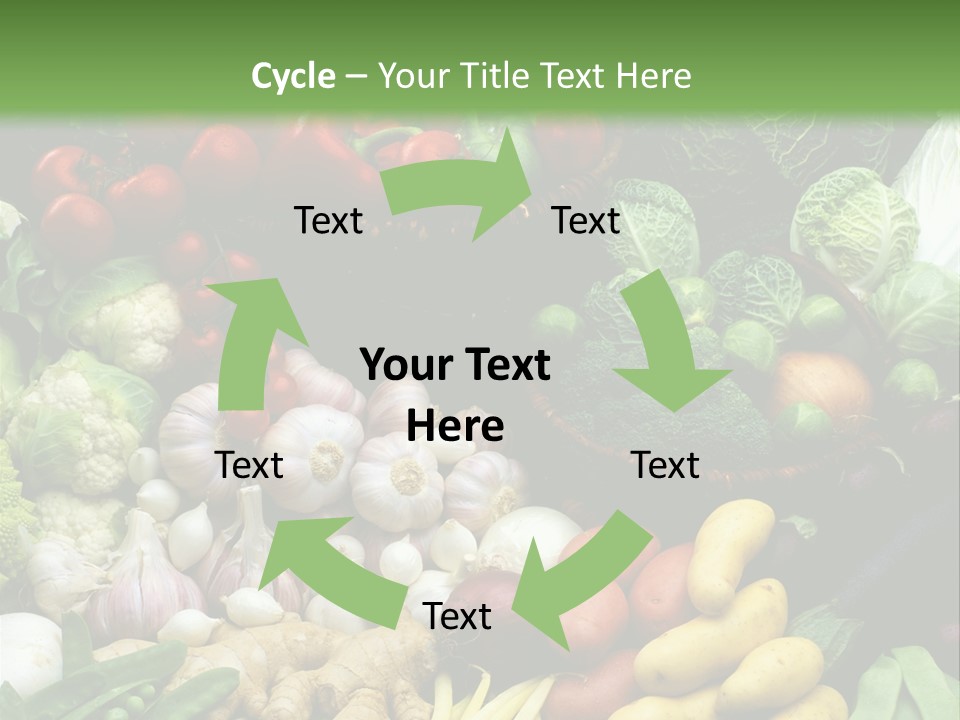 Aubergine Cauliflower Nutrition PowerPoint Template