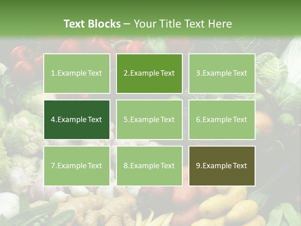 Aubergine Cauliflower Nutrition PowerPoint Template