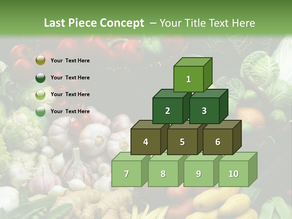 Aubergine Cauliflower Nutrition PowerPoint Template