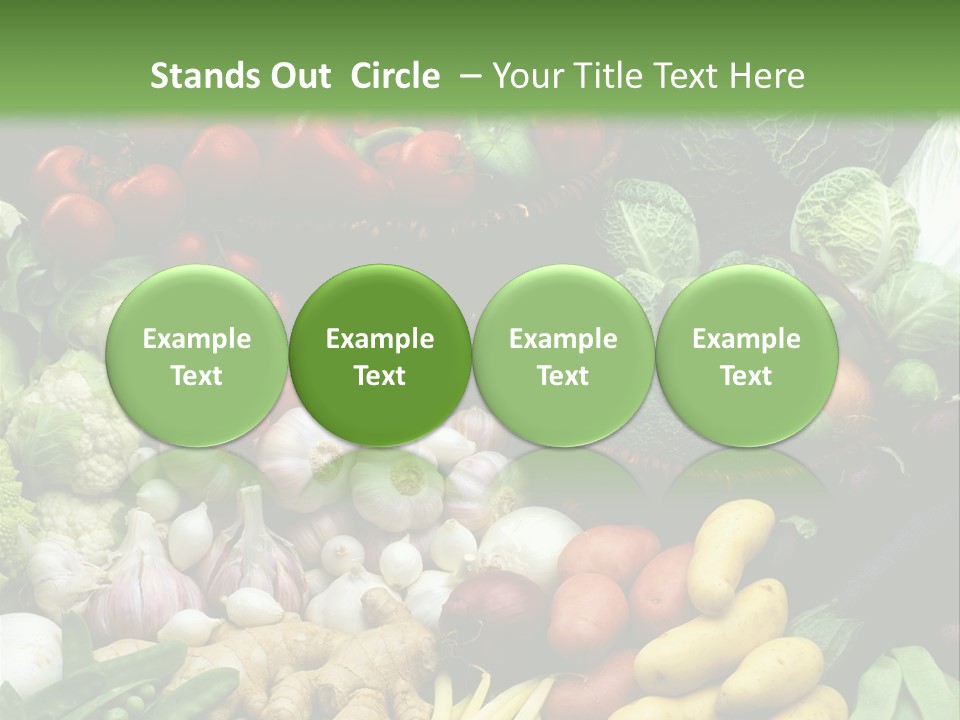 Aubergine Cauliflower Nutrition PowerPoint Template