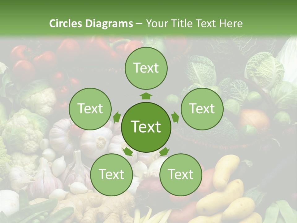 Aubergine Cauliflower Nutrition PowerPoint Template