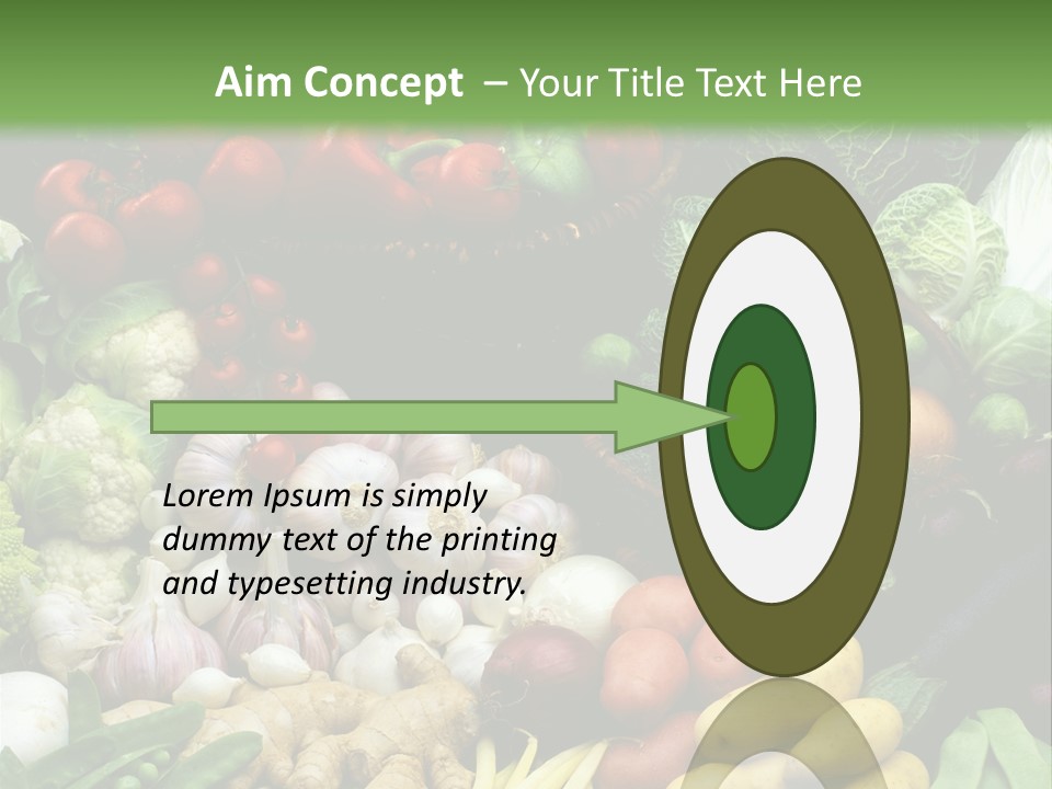 Aubergine Cauliflower Nutrition PowerPoint Template