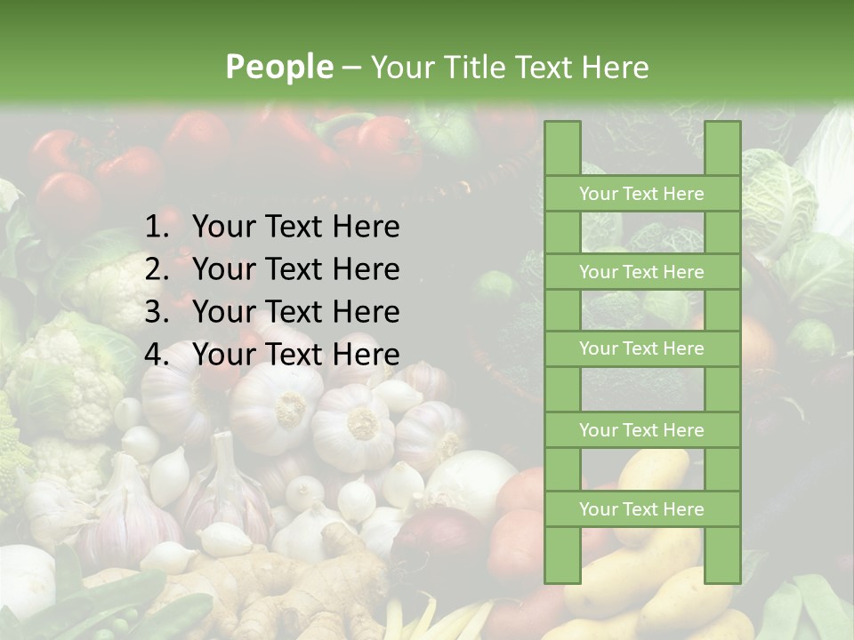 Aubergine Cauliflower Nutrition PowerPoint Template