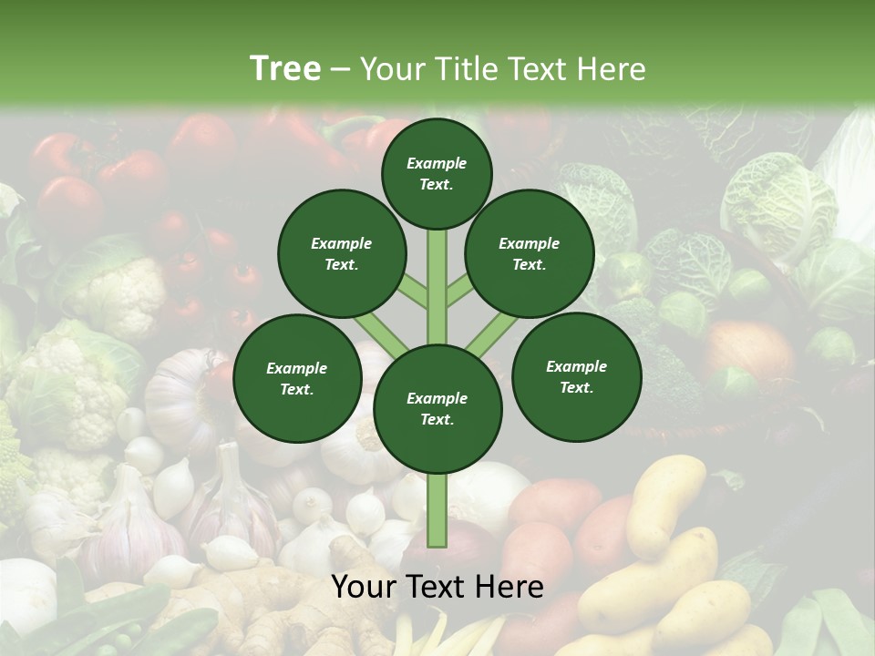 Aubergine Cauliflower Nutrition PowerPoint Template