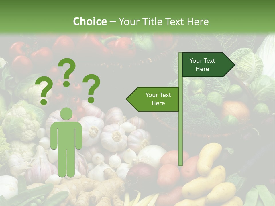 Aubergine Cauliflower Nutrition PowerPoint Template