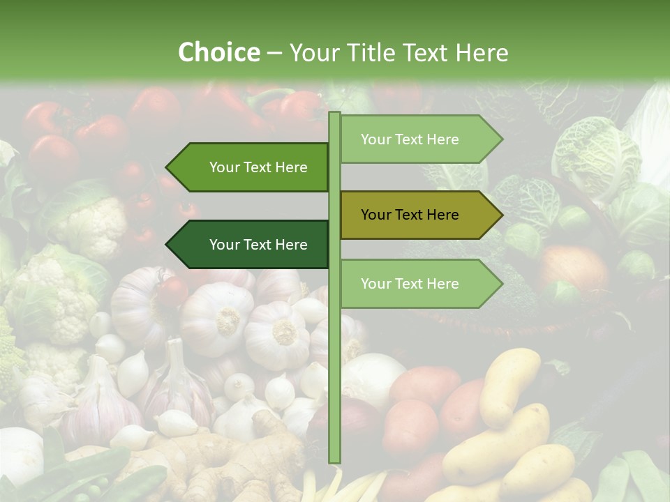 Aubergine Cauliflower Nutrition PowerPoint Template