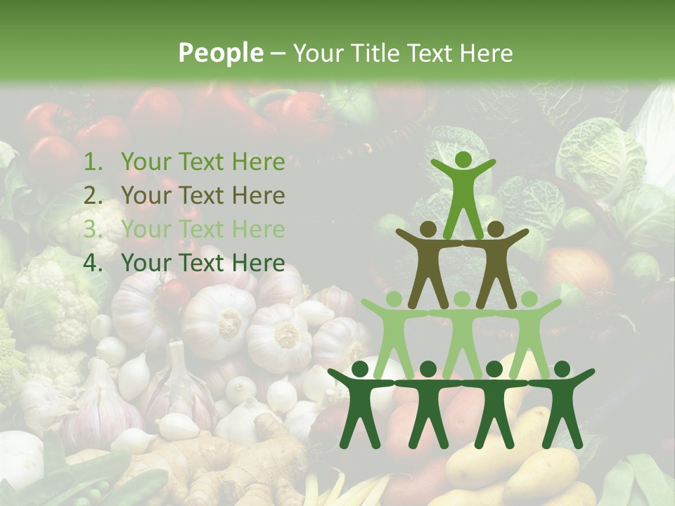 Aubergine Cauliflower Nutrition PowerPoint Template