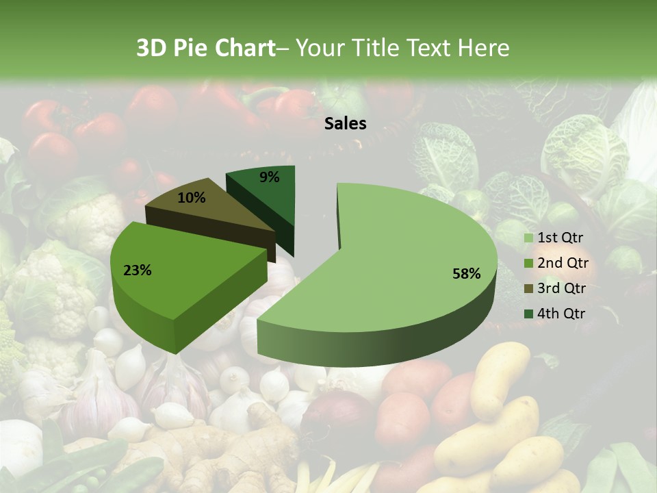 Aubergine Cauliflower Nutrition PowerPoint Template