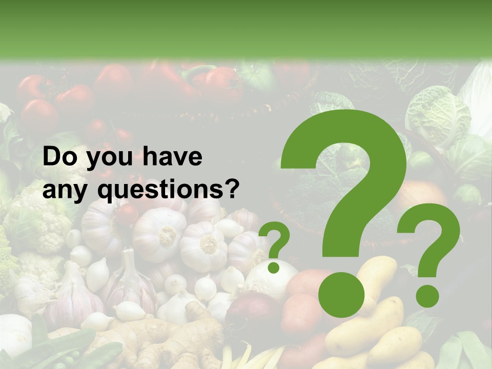 Aubergine Cauliflower Nutrition PowerPoint Template