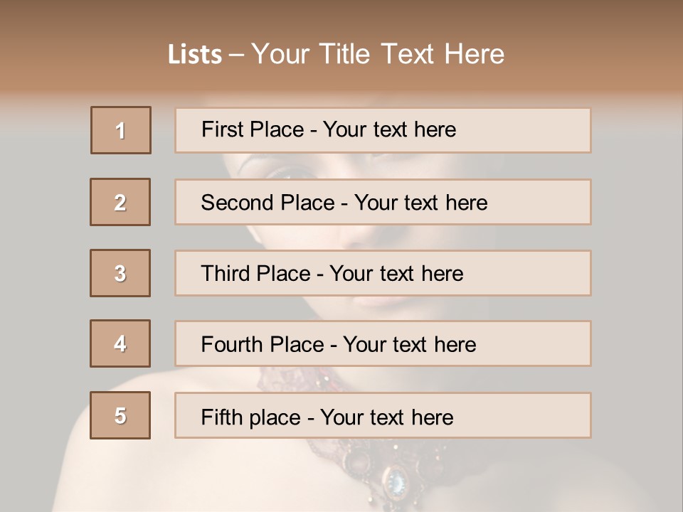 Elegance Individuality People PowerPoint Template