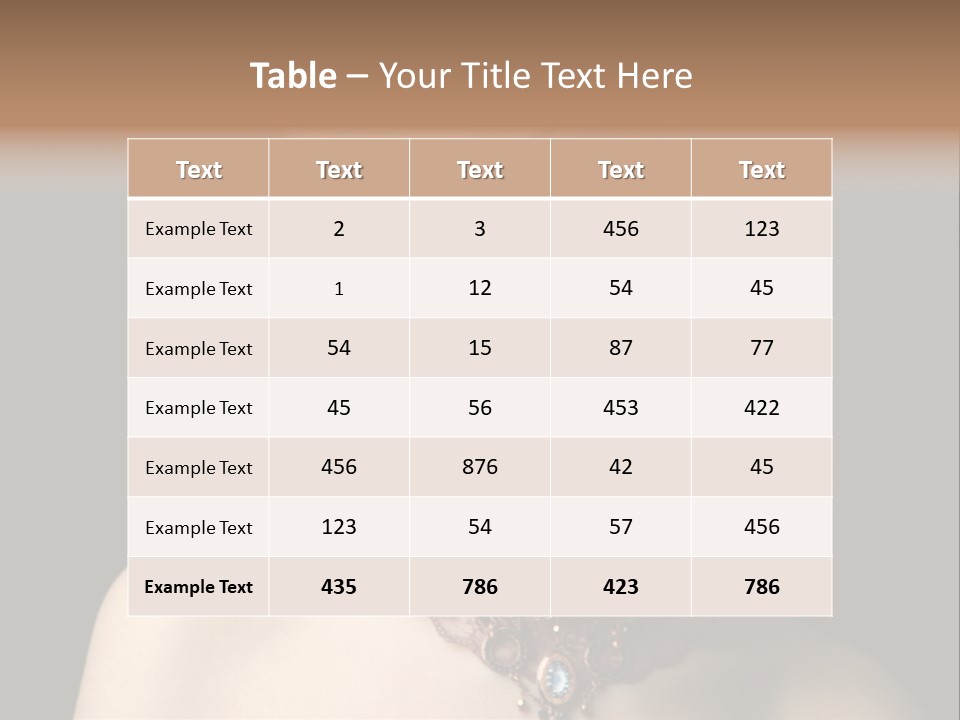 Elegance Individuality People PowerPoint Template