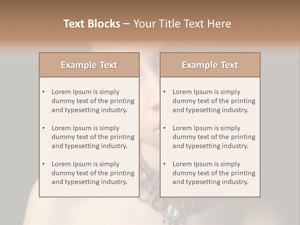 Elegance Individuality People PowerPoint Template