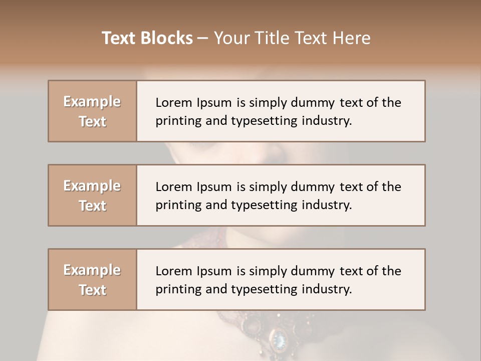 Elegance Individuality People PowerPoint Template