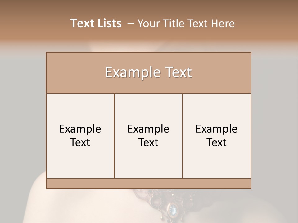 Elegance Individuality People PowerPoint Template