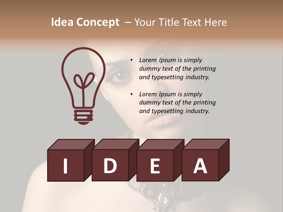 Elegance Individuality People PowerPoint Template