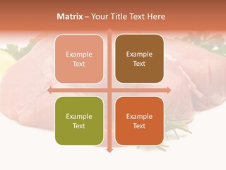 Chicken Macro Rosemary PowerPoint Template