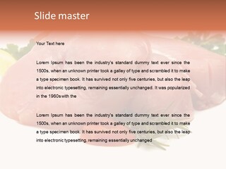 Chicken Macro Rosemary PowerPoint Template