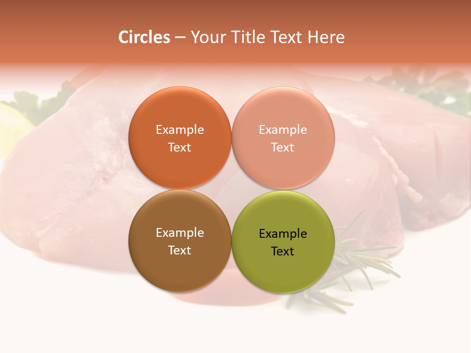 Chicken Macro Rosemary PowerPoint Template
