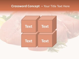 Chicken Macro Rosemary PowerPoint Template