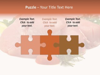 Chicken Macro Rosemary PowerPoint Template