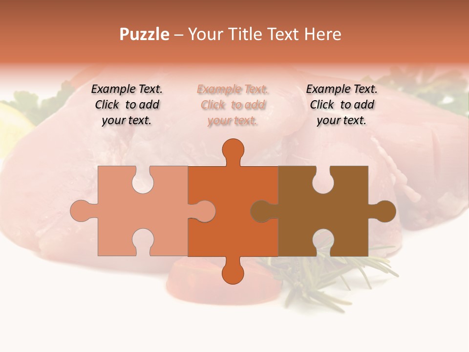 Chicken Macro Rosemary PowerPoint Template