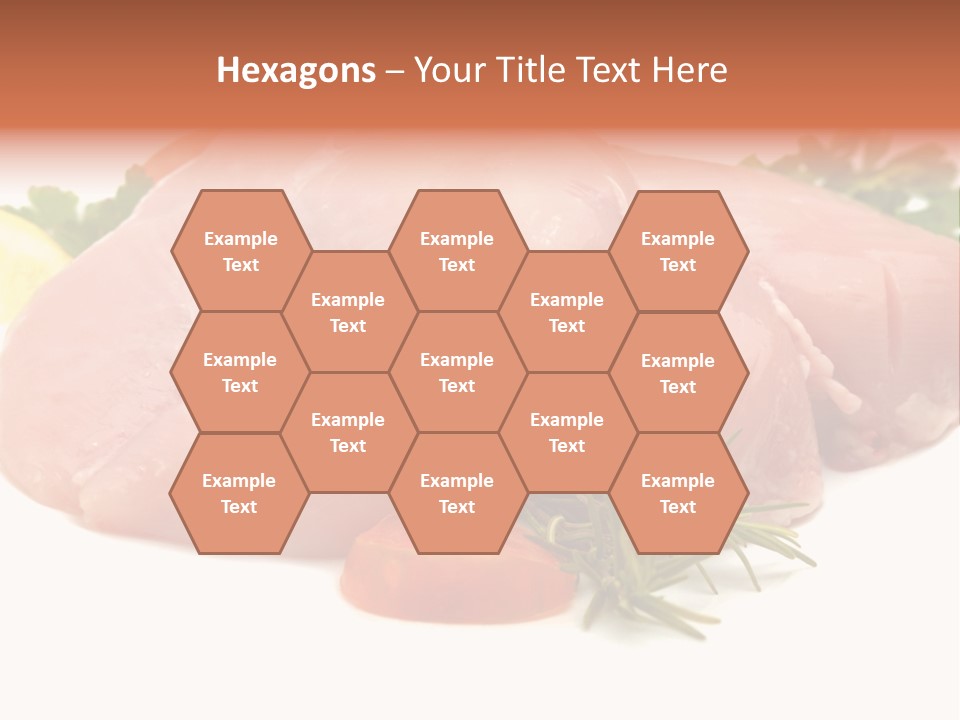 Chicken Macro Rosemary PowerPoint Template