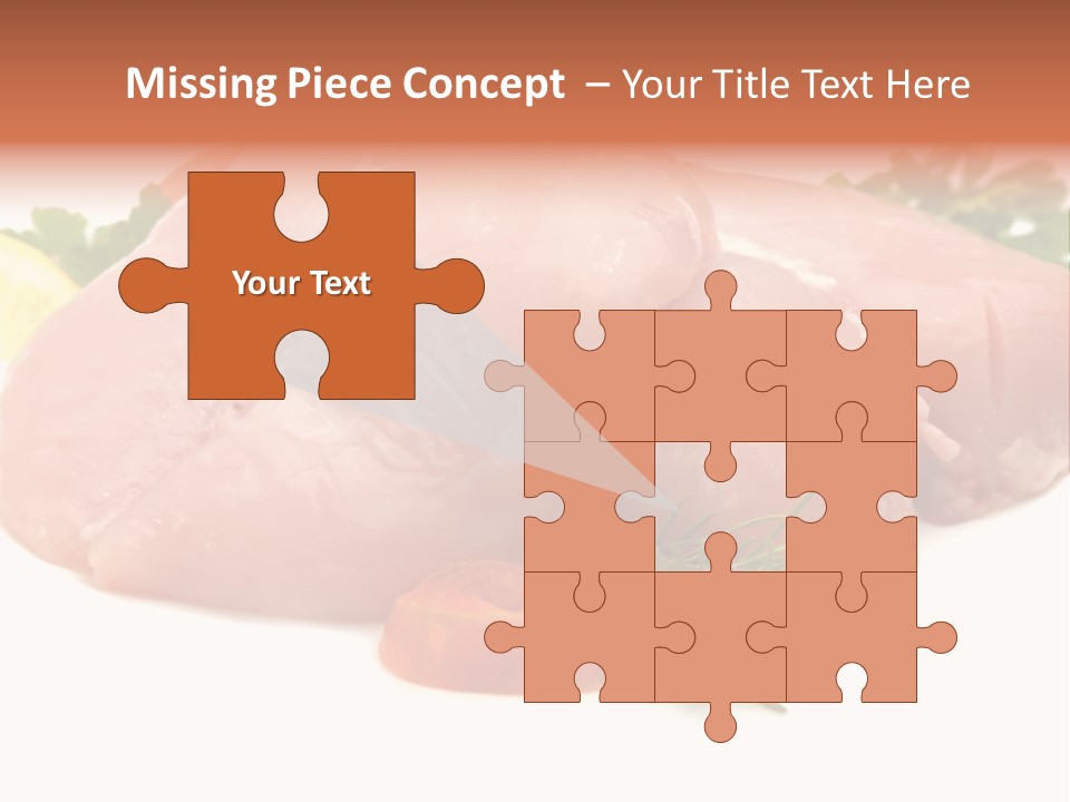 Chicken Macro Rosemary PowerPoint Template