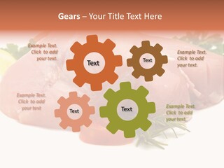 Chicken Macro Rosemary PowerPoint Template