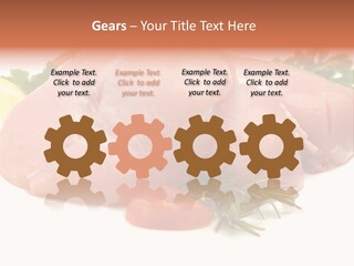 Chicken Macro Rosemary PowerPoint Template