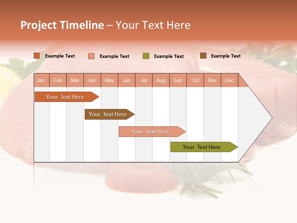 Chicken Macro Rosemary PowerPoint Template