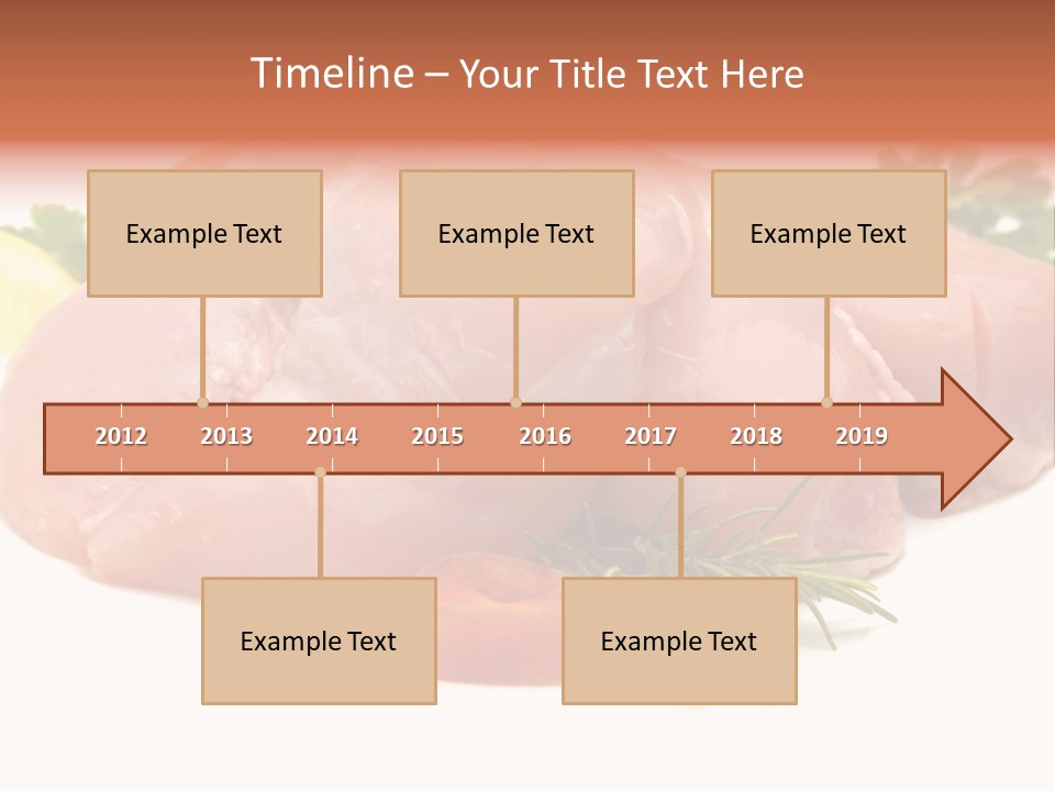Chicken Macro Rosemary PowerPoint Template