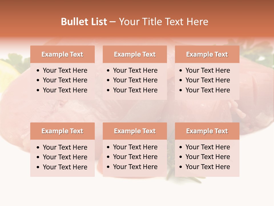 Chicken Macro Rosemary PowerPoint Template