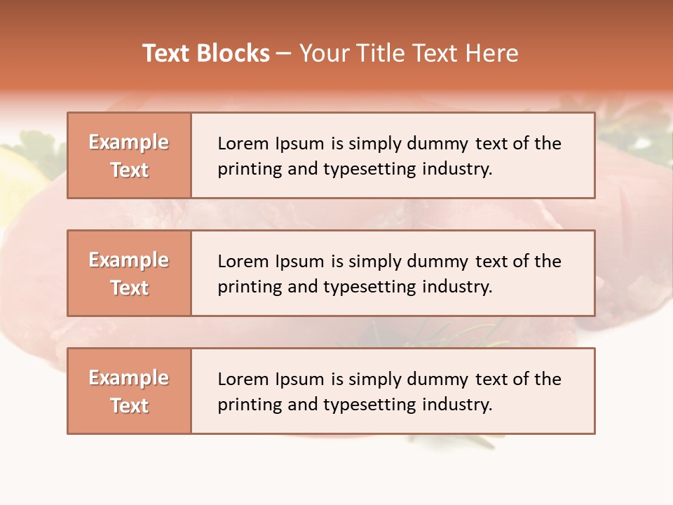 Chicken Macro Rosemary PowerPoint Template