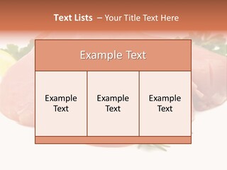 Chicken Macro Rosemary PowerPoint Template