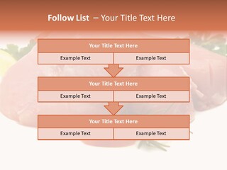 Chicken Macro Rosemary PowerPoint Template