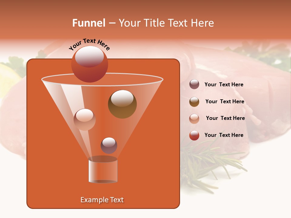 Chicken Macro Rosemary PowerPoint Template