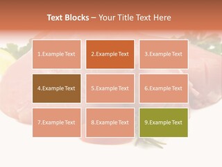 Chicken Macro Rosemary PowerPoint Template