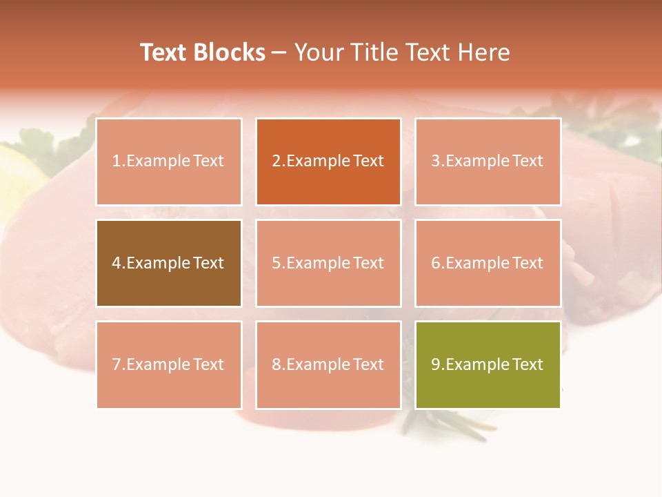 Chicken Macro Rosemary PowerPoint Template
