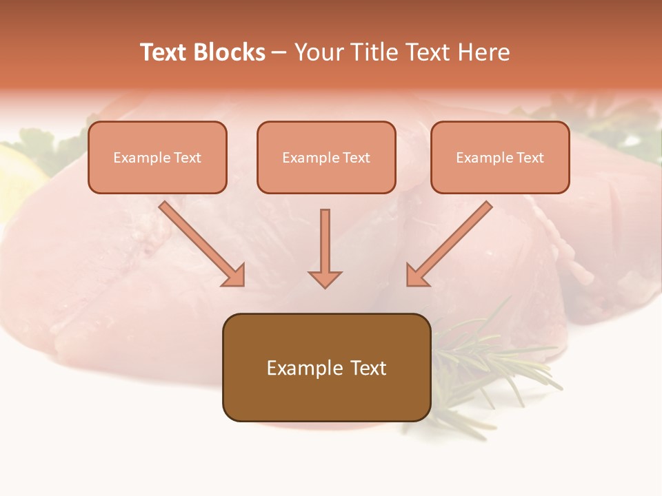 Chicken Macro Rosemary PowerPoint Template