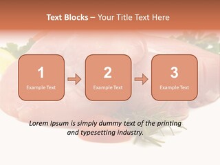 Chicken Macro Rosemary PowerPoint Template