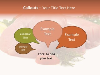 Chicken Macro Rosemary PowerPoint Template