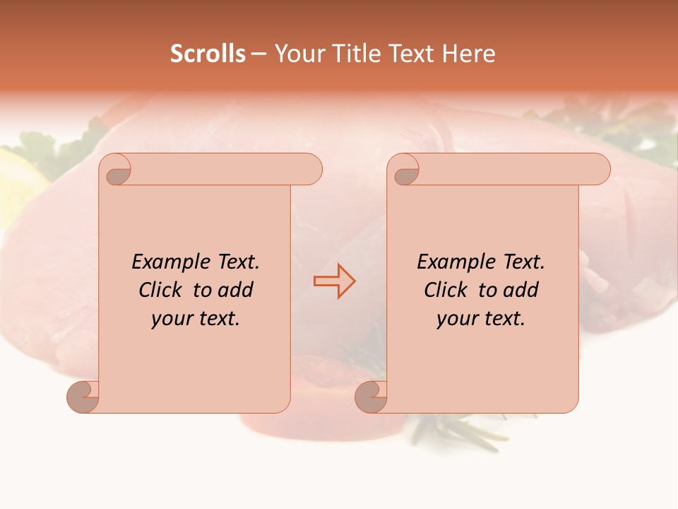 Chicken Macro Rosemary PowerPoint Template
