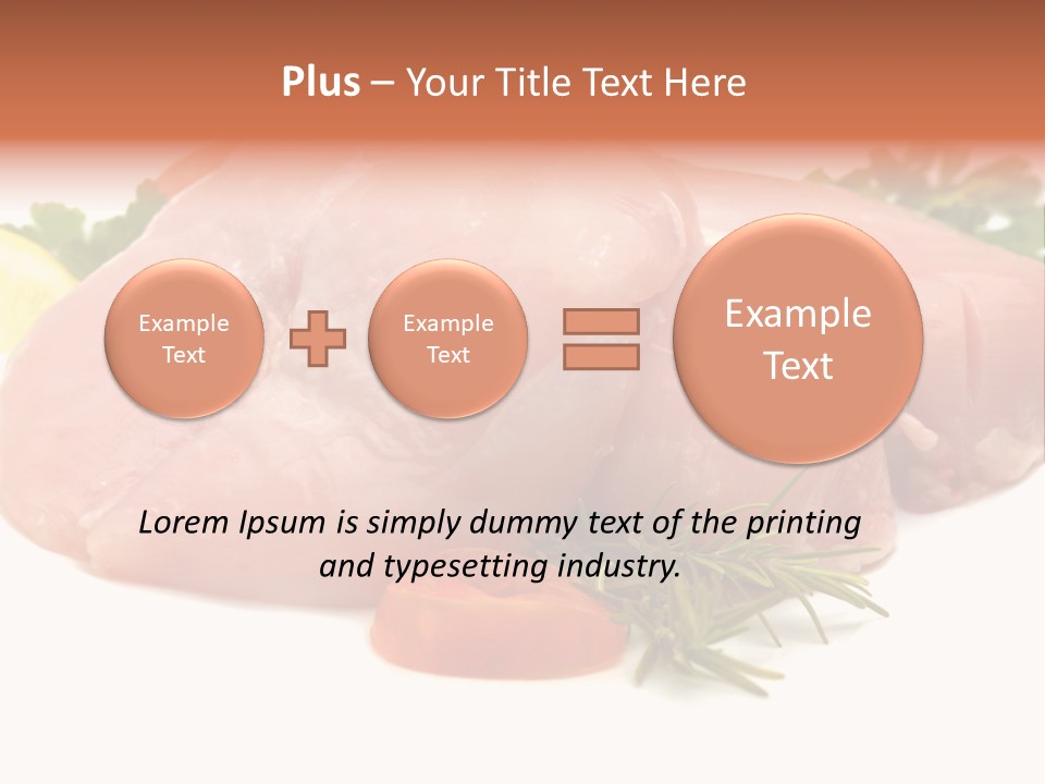 Chicken Macro Rosemary PowerPoint Template