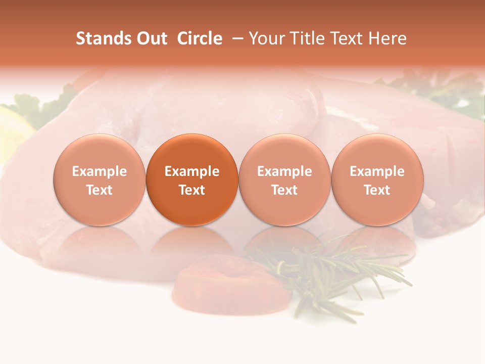 Chicken Macro Rosemary PowerPoint Template